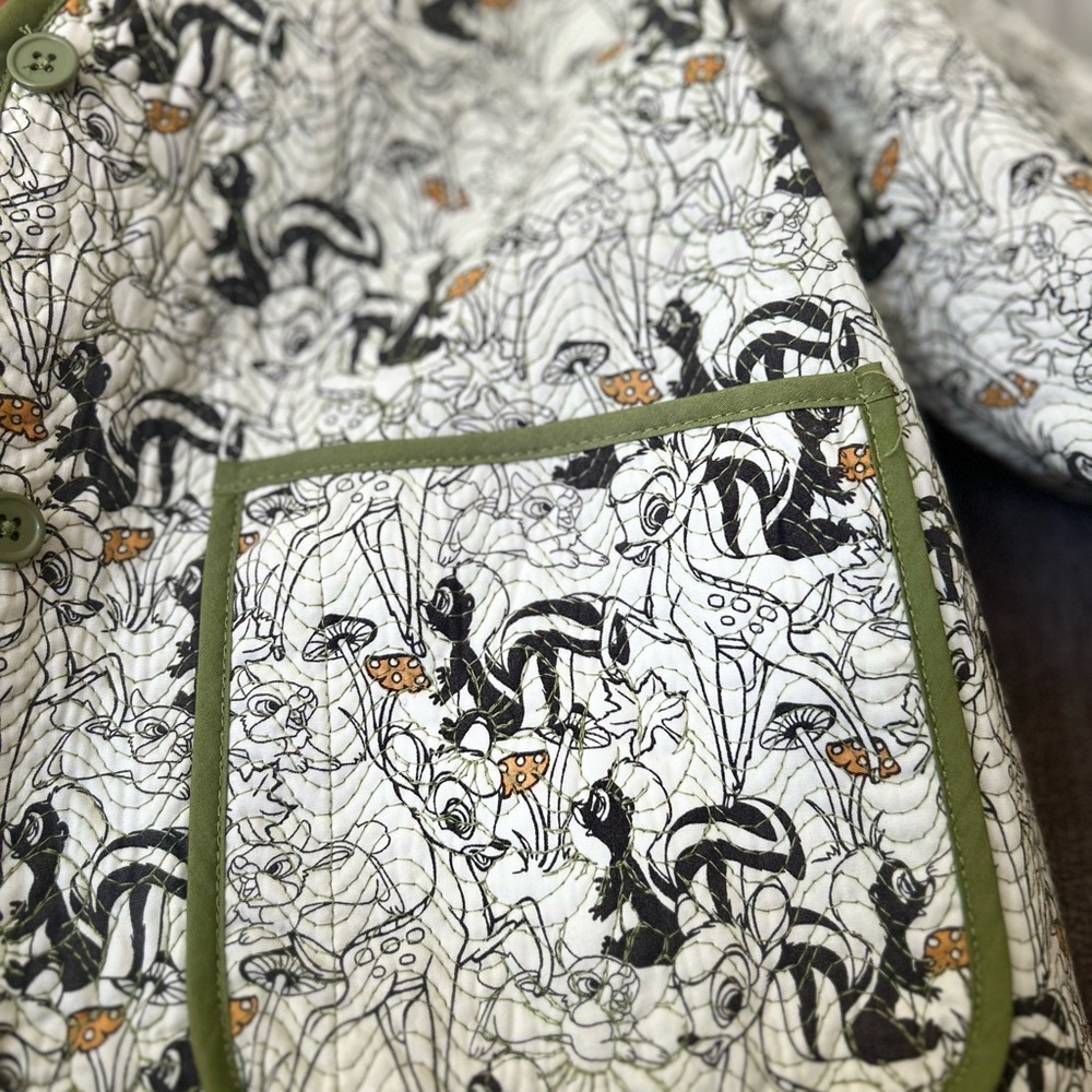 Disney Parks Bambi and Friends Cotton Quilt Blazer